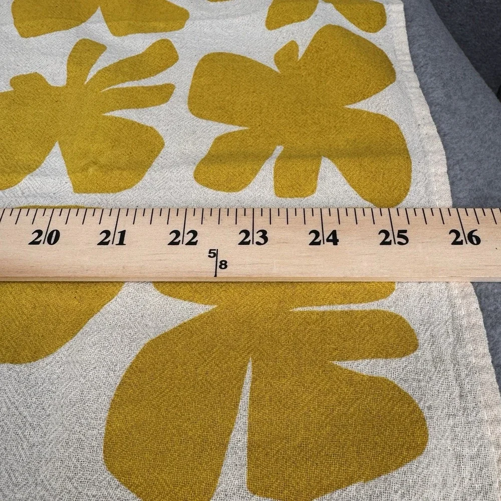 CHOMP Mid Century Modern Floral Kitchen Tea Towels‎ Set 2 Linen Cotton MCM